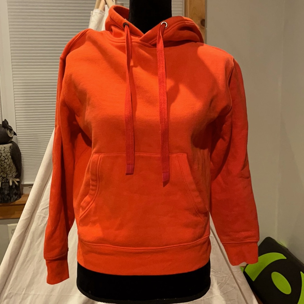 Athleta Orange Pullover Hoodie